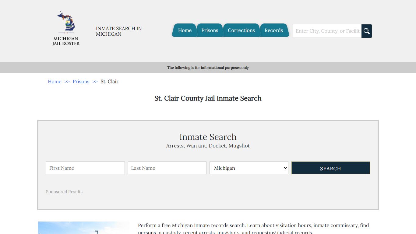 St. Clair County Jail Inmate Search | Michigan Jail Roster